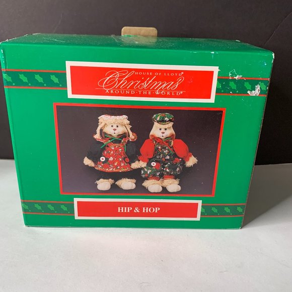 VINTAGE HOUSE OF LLOYDS CHRISTMAS AROUND THE WORLD HIP & HOP Bunny set - Picture 1 of 8